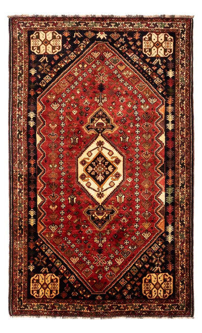 Shiraz Koberec 172x276cm - Perský koberec - tmavě červená