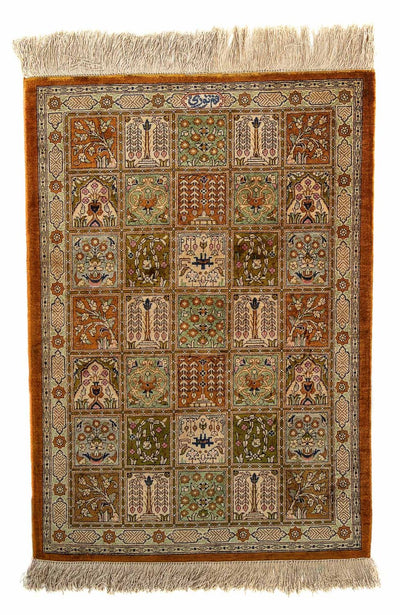 Qom Koberec 55x76cm - Perský koberec - vícebarevný