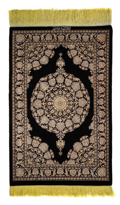 Qom Koberec 60x90cm - Perský koberec - tmavě modrá