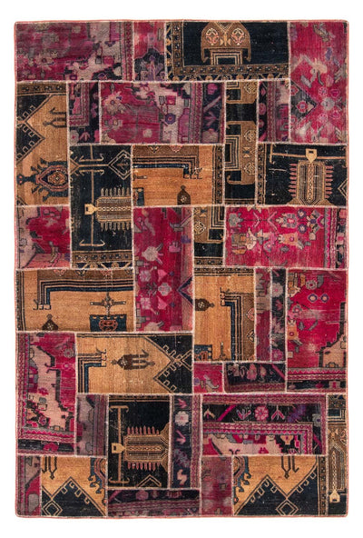 Patchworkový koberec 164x244cm - Perserteppich Wollteppich