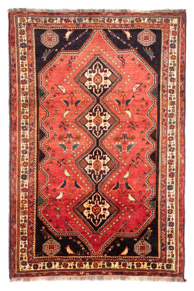 Shiraz Koberec 195x290cm - Perský koberec - světle červená