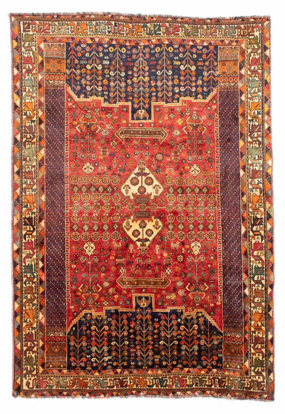 Shiraz Koberec 185x283cm - Perský koberec - červená