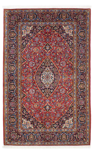 Kashan Koberec 142x216cm - Perský koberec - červená