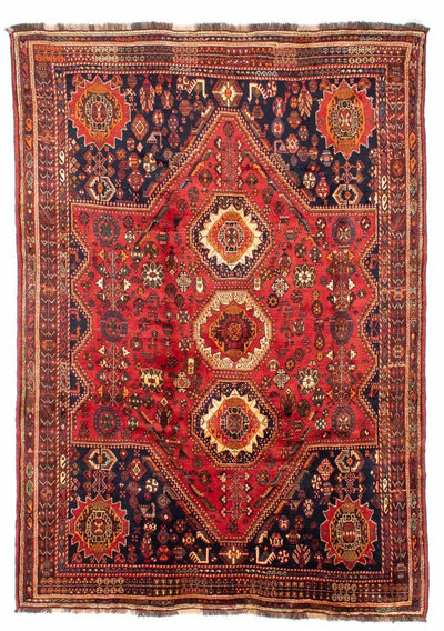 Shiraz Koberec 193x260cm - Perský koberec - červená