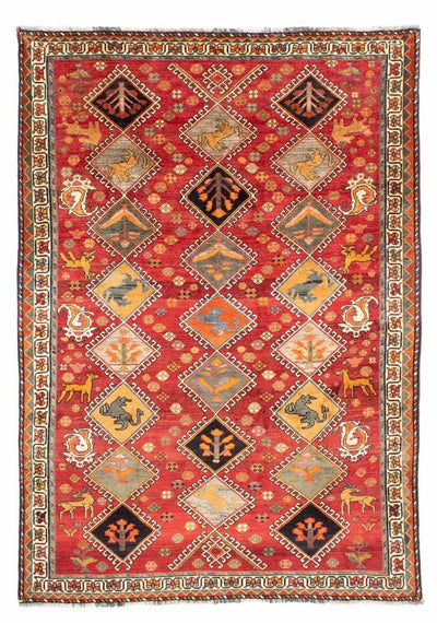 Shiraz Koberec 205x289cm - Perský koberec - červená