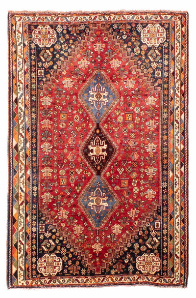 Shiraz Koberec 183x280cm - Perský koberec - červená