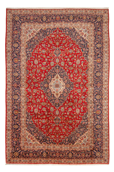 Kashan Koberec 296x467cm - Perský koberec - červená