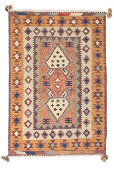 Moderní kilim Koberec 143x208cm - Vlněný koberec