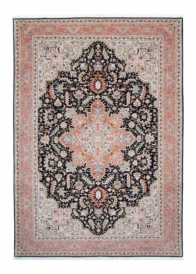 Tabriz - 50 Raj Koberec 204x300cm - Perský koberec - tmavě modrá