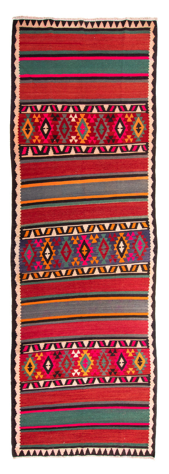 Starý kilim Koberec 145x370cm