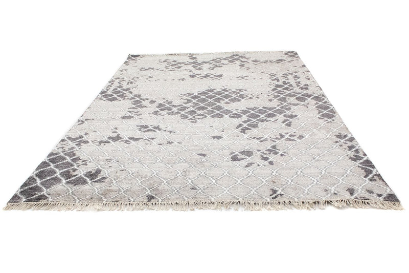 Designový koberec - 271 x 181 cm - stříbrná