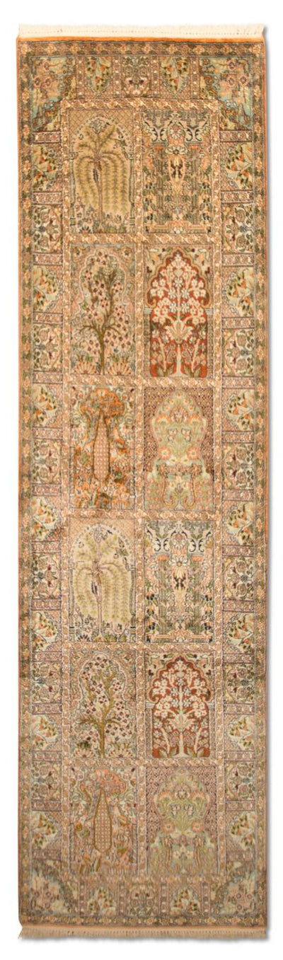 Kašmírské hedvábí Koberec 75x270cm - Orientální koberec