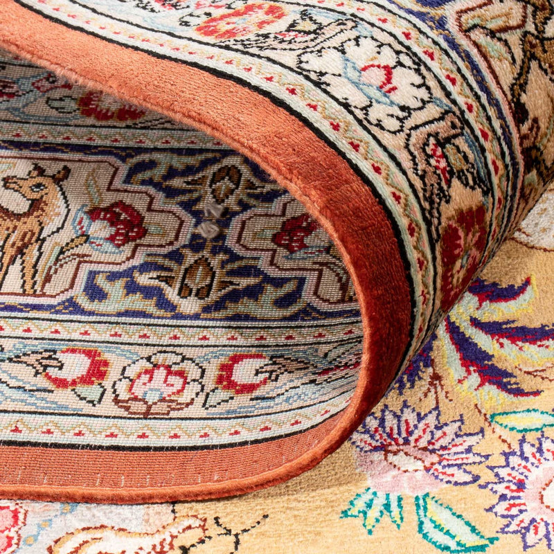 Hedvábný koberec - Ghom Silk - Premium - 156 x 100 cm - zlatá