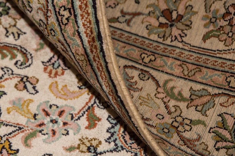 Hedvábný koberec - Kašmírské hedvábí - 148 x 93 cm - béžová