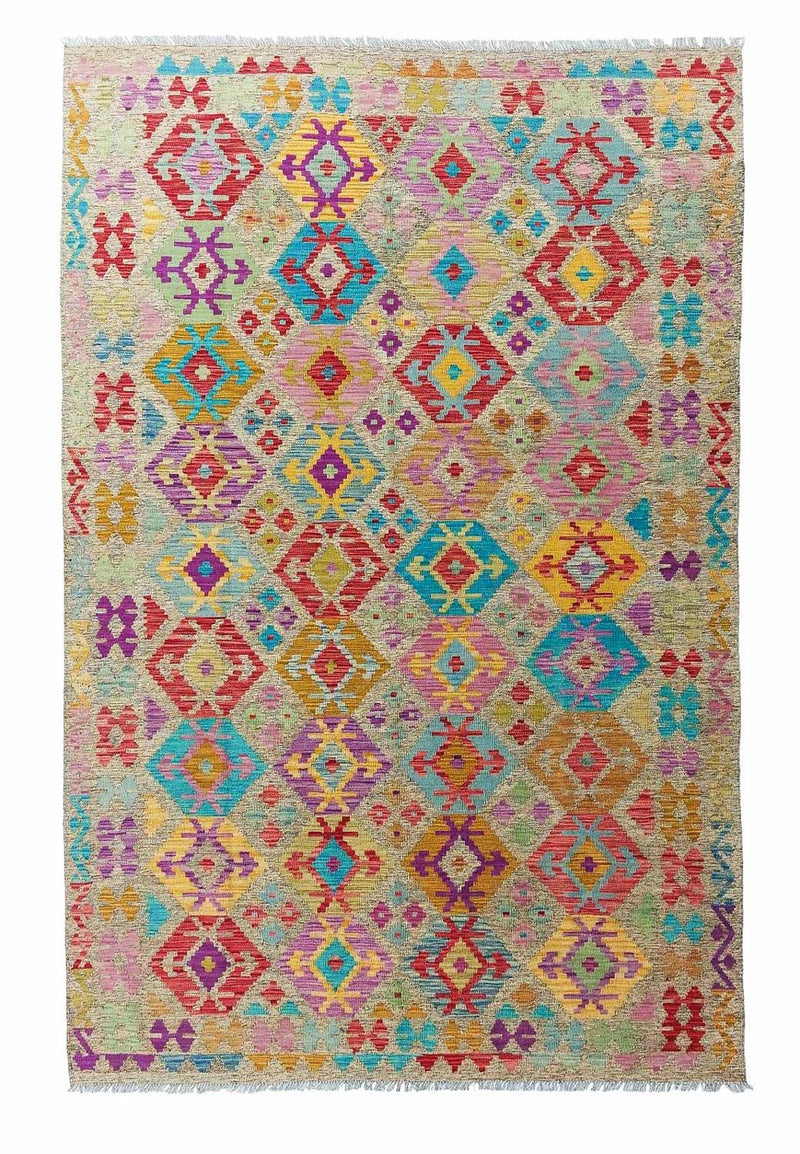 Kilim Maimana Koberec 199x294cm - Vlněný koberec