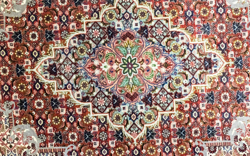 Perský koberec - Bijar - Královský - 296 x 210 cm - modrá