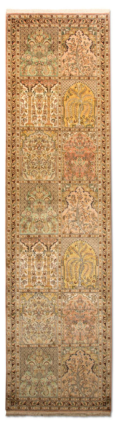 Kašmírské hedvábí Koberec 77x316cm - Orientální koberec