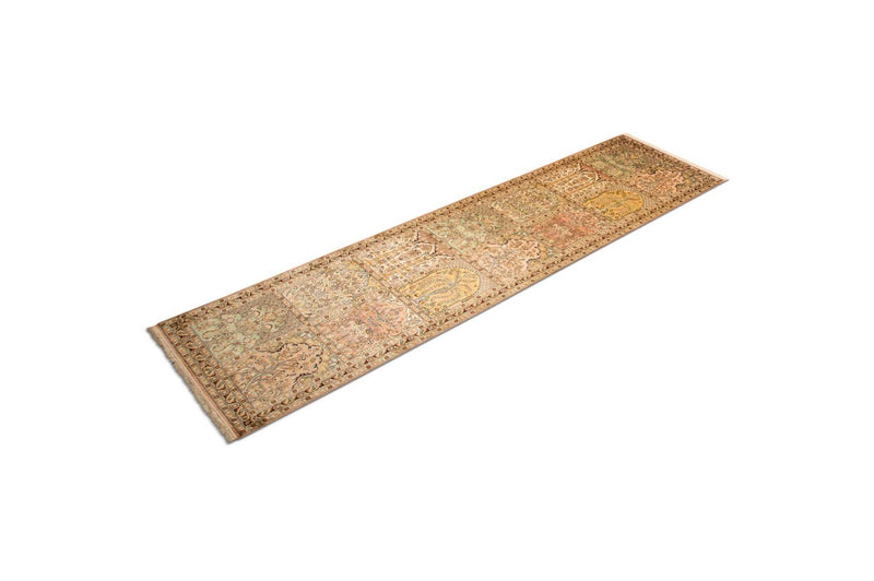 Kašmírské hedvábí Koberec 77x316cm - Orientální koberec