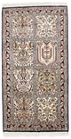 Kašmírské hedvábí Koberec 65x124cm - Orientální koberec