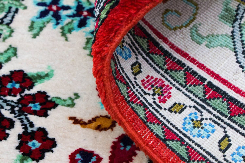 Qom hedvábí Koberec 57x77cm - Perský koberec