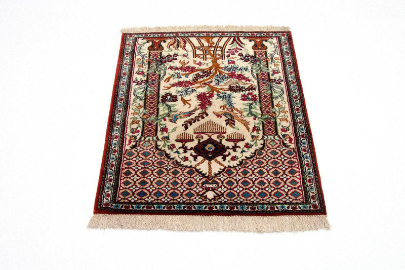 Qom hedvábí Koberec 57x77cm - Perský koberec
