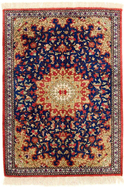 Qom hedvábí Koberec 56x75cm - Perský koberec