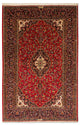 Kashan Koberec 141x216cm - Perský koberec - červená