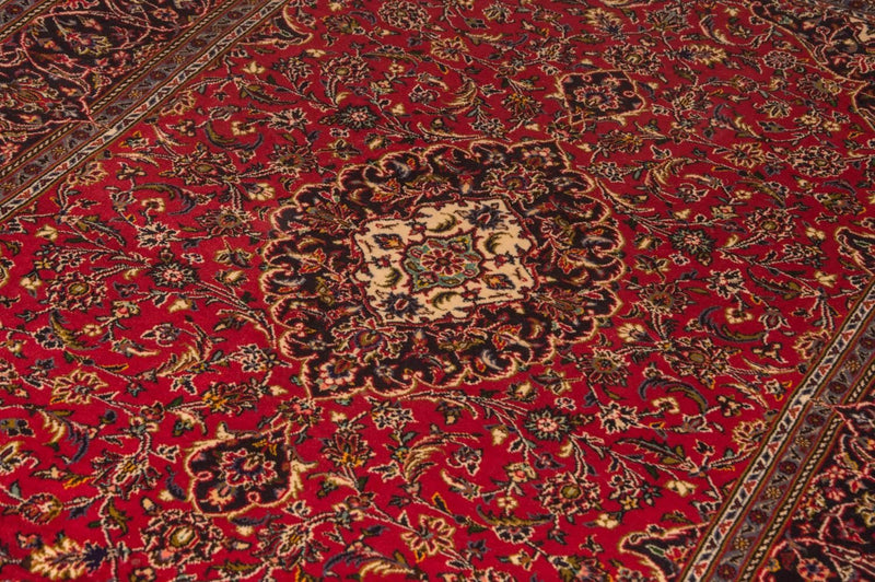 Kashan Koberec 141x216cm - Perský koberec - červená