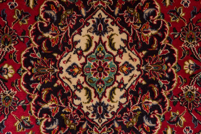 Kashan Koberec 141x216cm - Perský koberec - červená