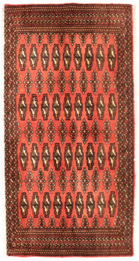 Runner Turkamanský koberec - 100 x 50 cm - rezavá – product image