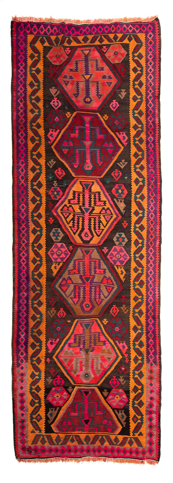 Starý kilim Koberec 142x375cm
