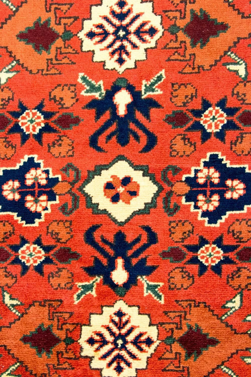 Runner Afghánský koberec - Hatšlu - 305 x 84 cm - oranžová