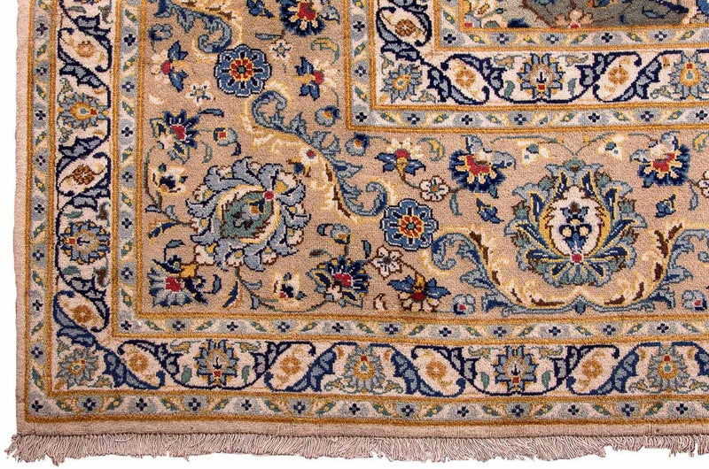 Kashan Koberec 295x415cm - Perský koberec - béžová