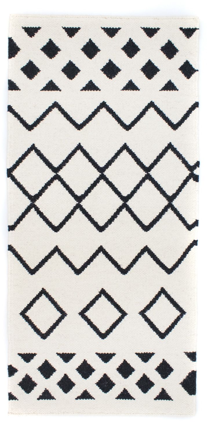 Moderní kilim Koberec 132x63cm - Vlněný koberec