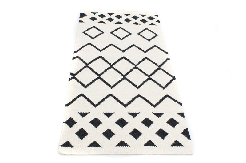 Moderní kilim Koberec 132x63cm - Vlněný koberec