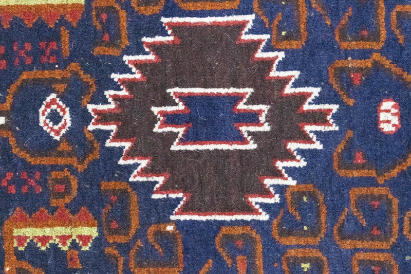 Balúčský koberec - 136 x 76 cm - modrá