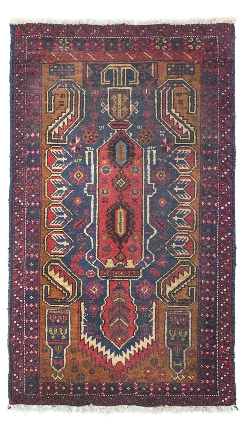 Balúčský koberec - 147 x 85 cm - modrá