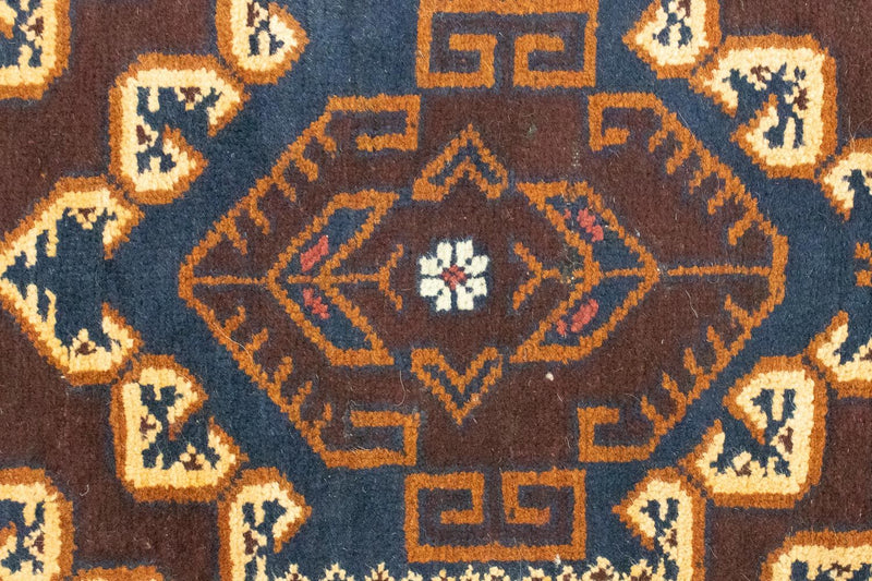 Balúčský koberec - 132 x 85 cm - hnědá