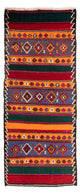 Starý kilim Koberec 140x350cm