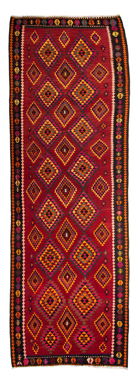 Starý kilim Koberec 147x390cm