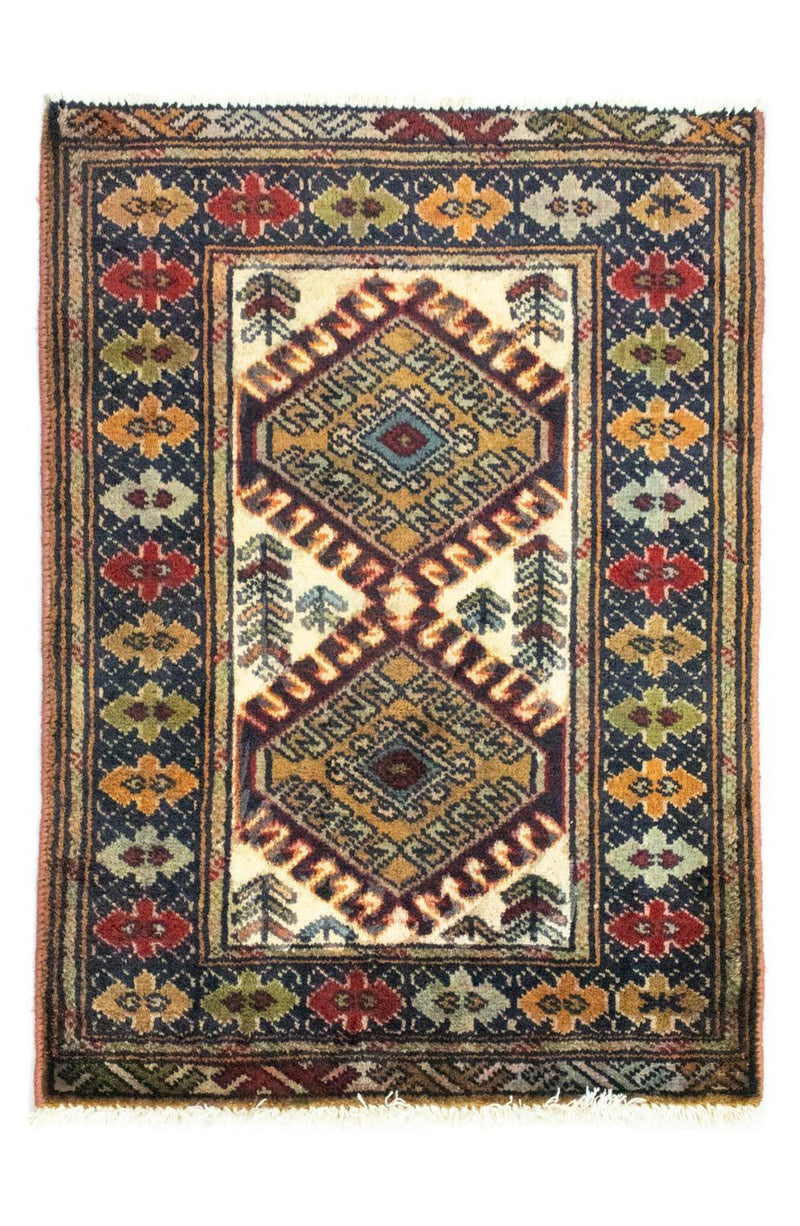 Turkamanský koberec - 86 x 60 cm - béžová