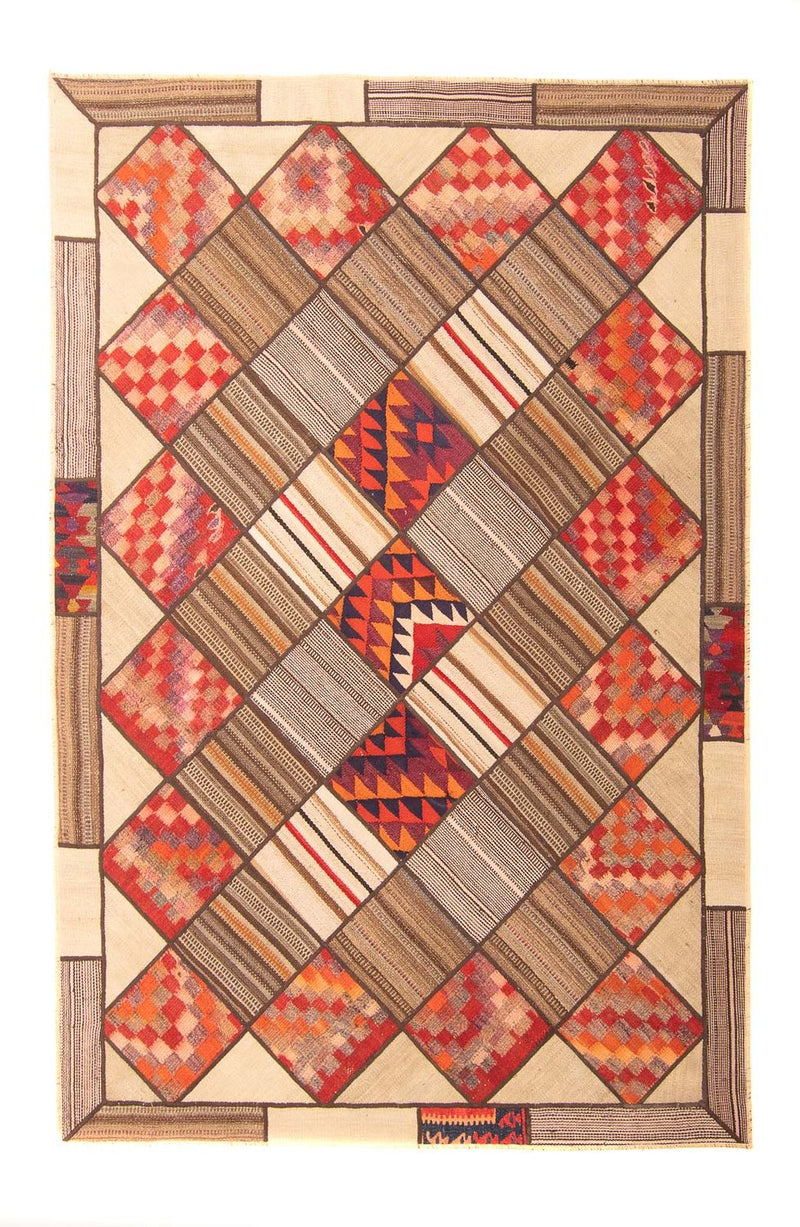 Patchworkový koberec 160x230cm - Perserteppich Wollteppich