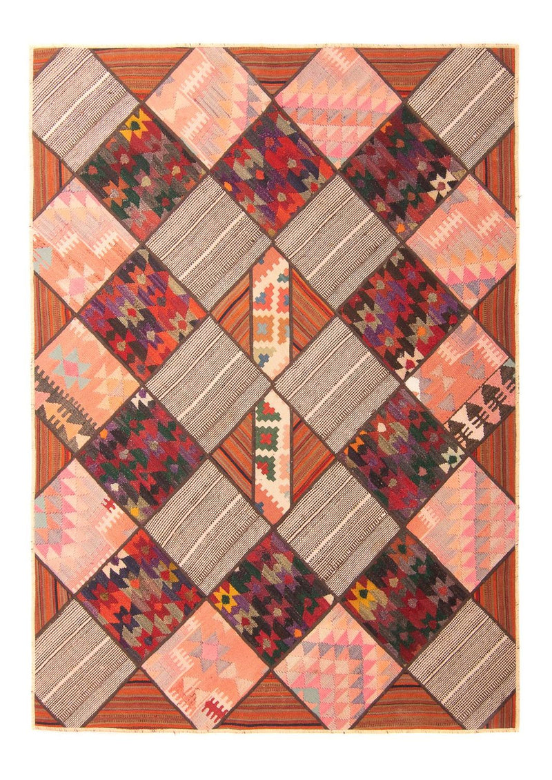 Patchworkový koberec 150x200cm - Perserteppich Wollteppich