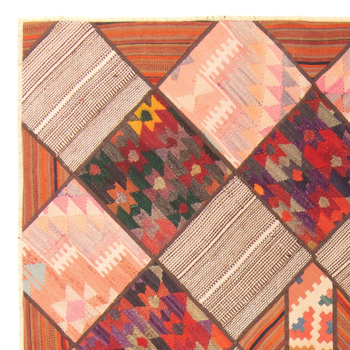 Patchworkový koberec 150x200cm - Perserteppich Wollteppich