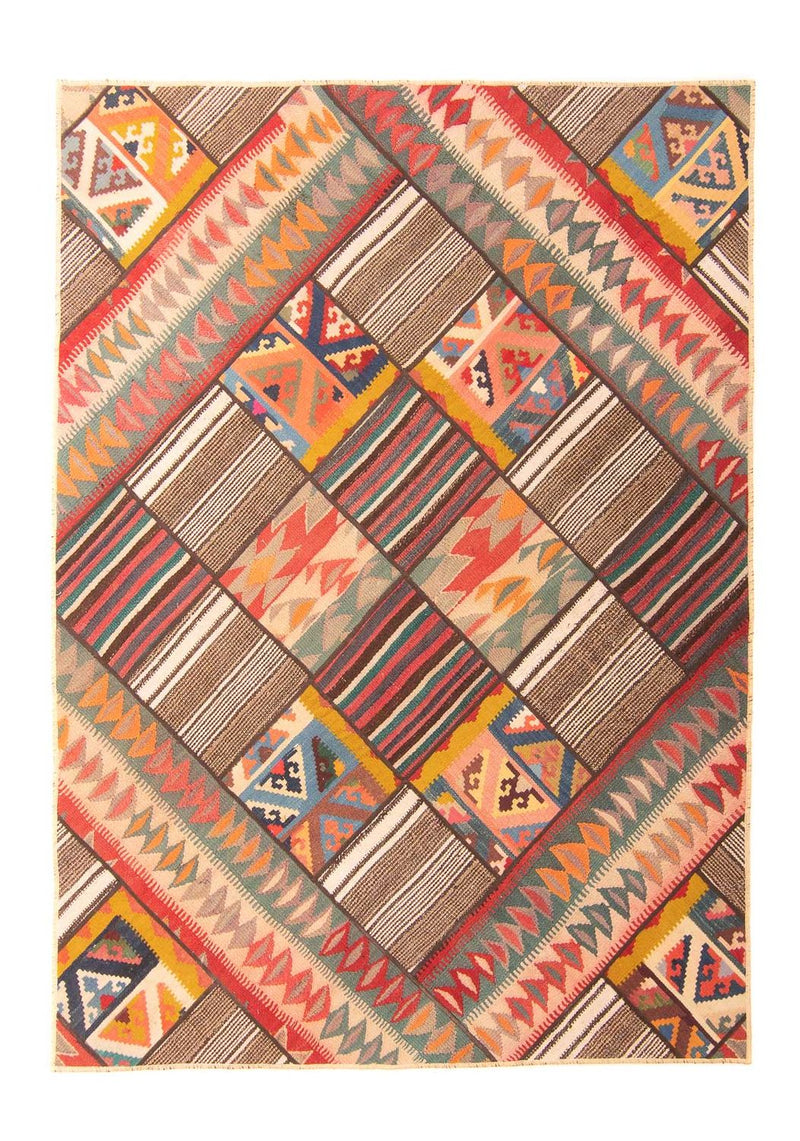Patchworkový koberec 150x200cm - Perserteppich Wollteppich