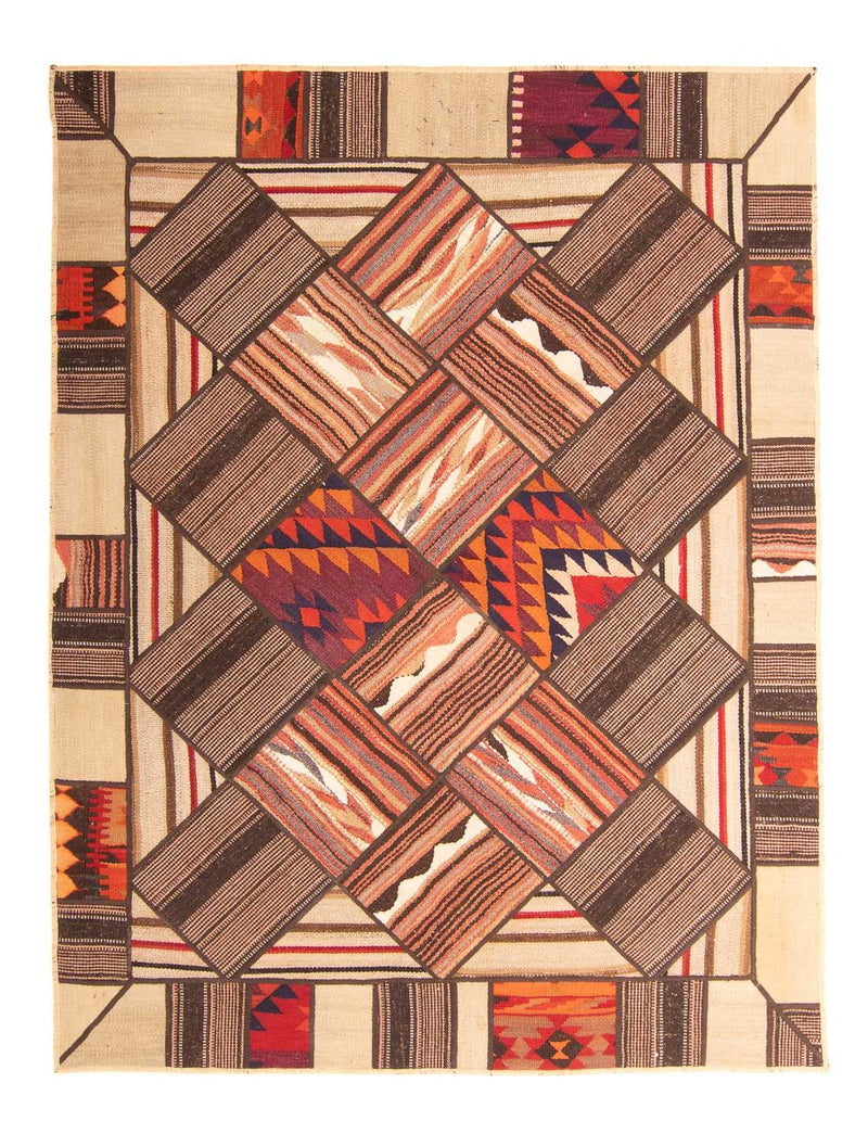 Patchworkový koberec 150x200cm - Perserteppich Wollteppich