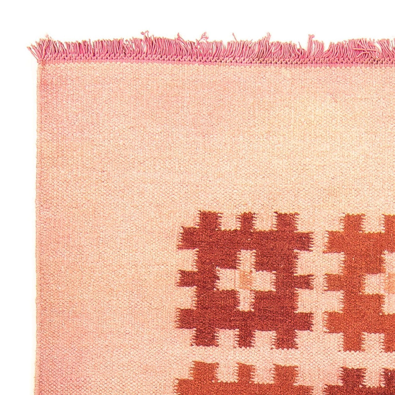 Moderní kilim Koberec 118x179cm - Vlněný koberec - béžová