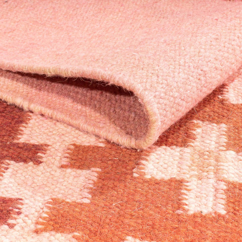 Moderní kilim Koberec 118x179cm - Vlněný koberec - béžová