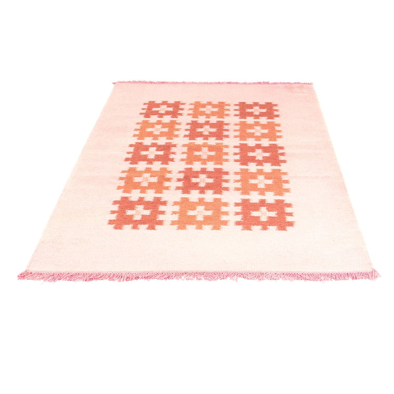 Moderní kilim Koberec 118x179cm - Vlněný koberec - béžová
