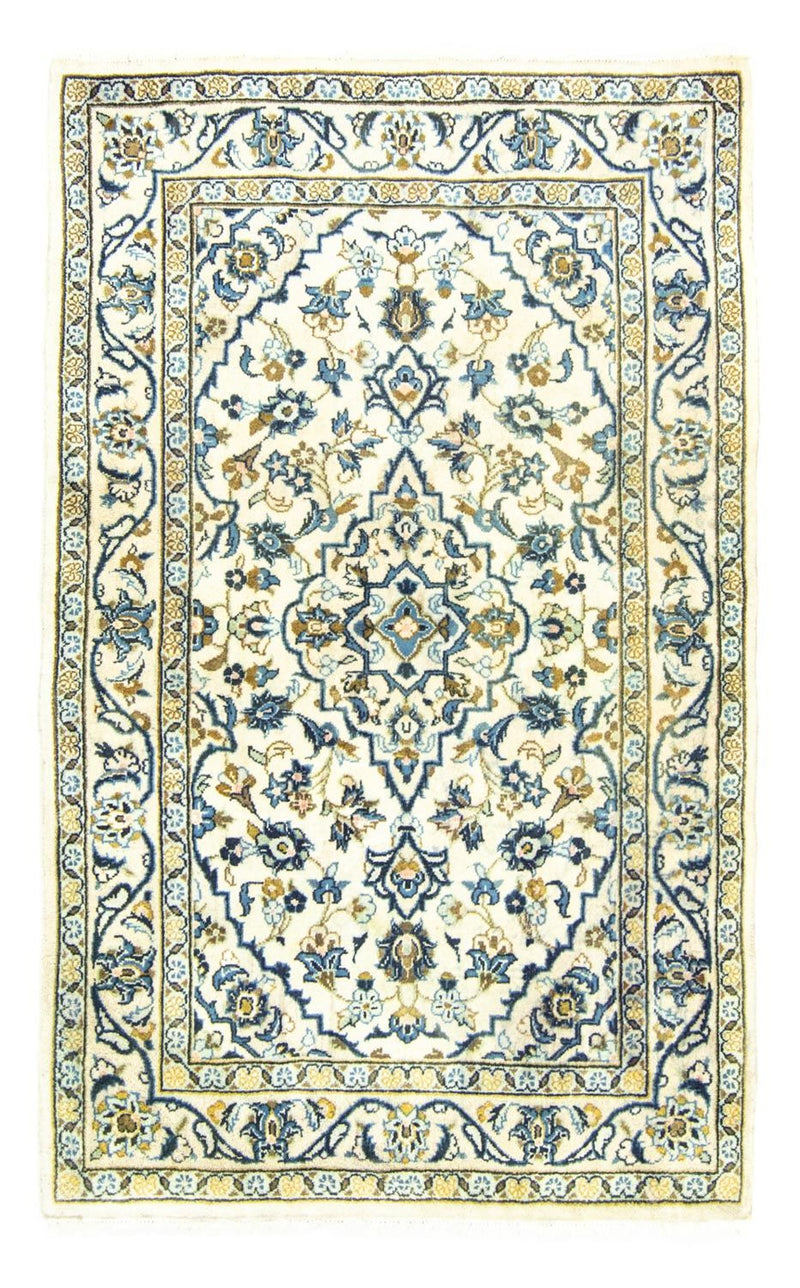 Perský koberec - Keshan - 162 x 102 cm - béžová
